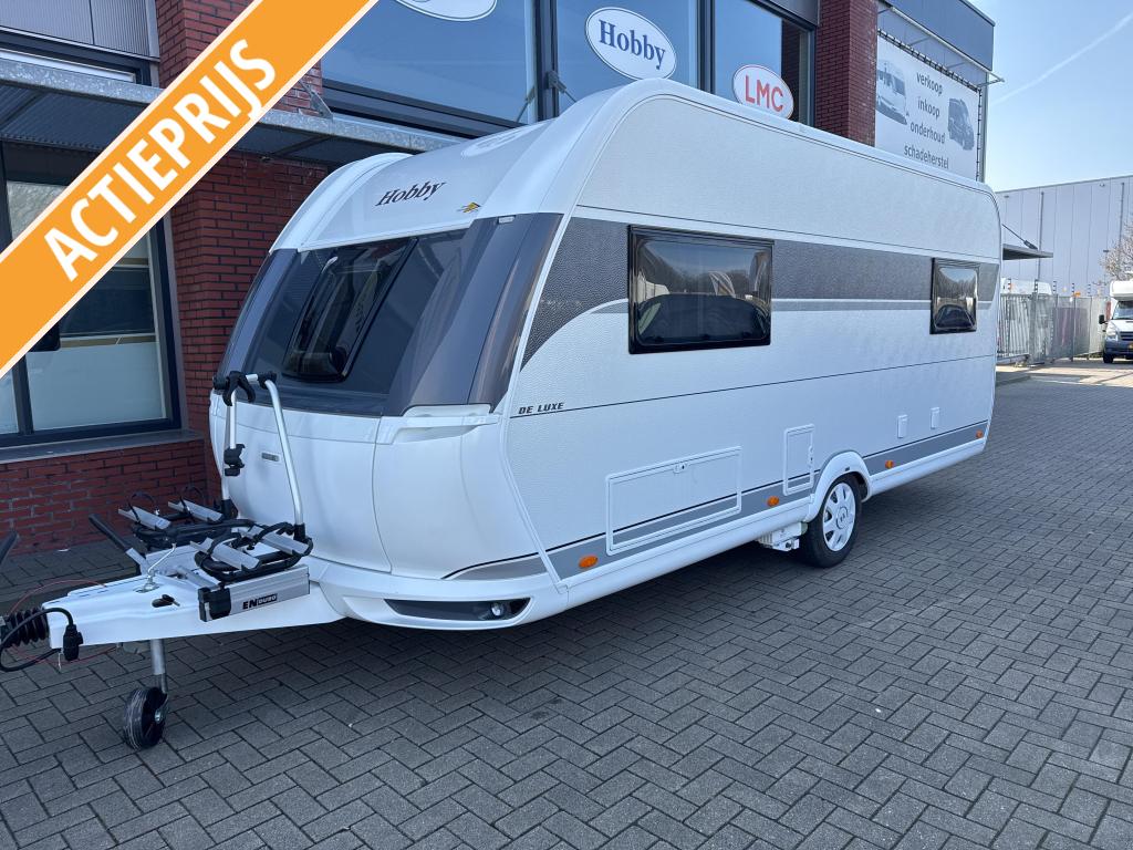 Hobby De Luxe 495 UL Actieprijs!, Caravans en Kamperen, Rondzit, Hobby, 4 tot 5 meter, Overige typen