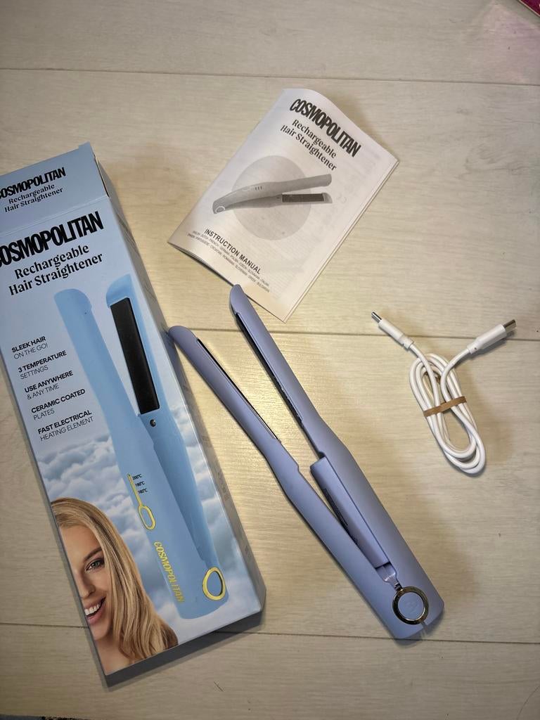 Oplaadbare Stijltang - Cosmopolitan, Ophalen, Zo goed als nieuw, Haarverzorging