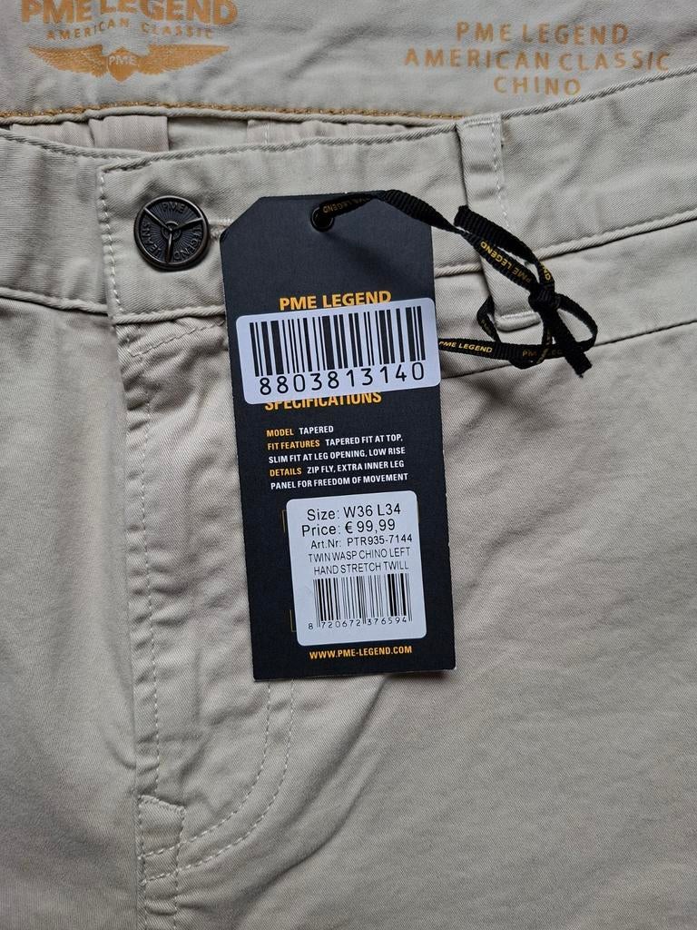 PME LEGEND Twin Wasp chino W36 L34, W36 - W38 (confectie 52/54), Overige kleuren, Nieuw, Ophalen of Verzenden