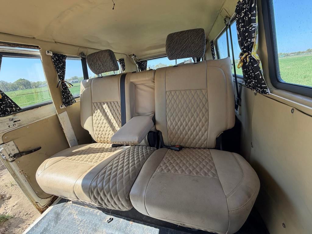 Verstelbare en neerklapbare lederen stoelen en bank VW T2, Auto-onderdelen, Ophalen, Gebruikt, Volkswagen