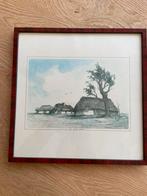 Litho /ets Dirk Baksteen, Antiek en Kunst, Kunst | Tekeningen en Foto's, Ophalen