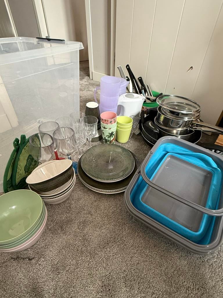 Keuken spullen voor op camping, Caravans en Kamperen, Kampeeraccessoires, Ophalen, Gebruikt