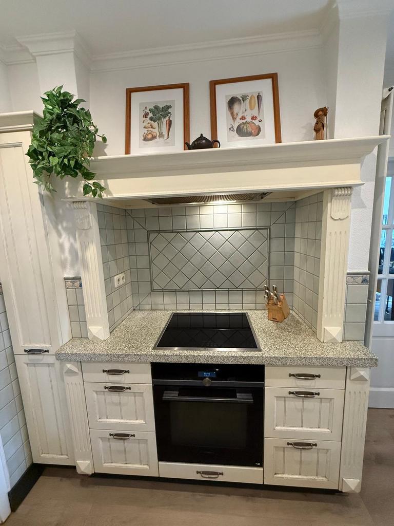 Sfeervolle complete landelijke keuken, Huis en Inrichting, Keuken | Complete keukens, Ophalen, Gebruikt, Hoekkeuken, Graniet of Steen