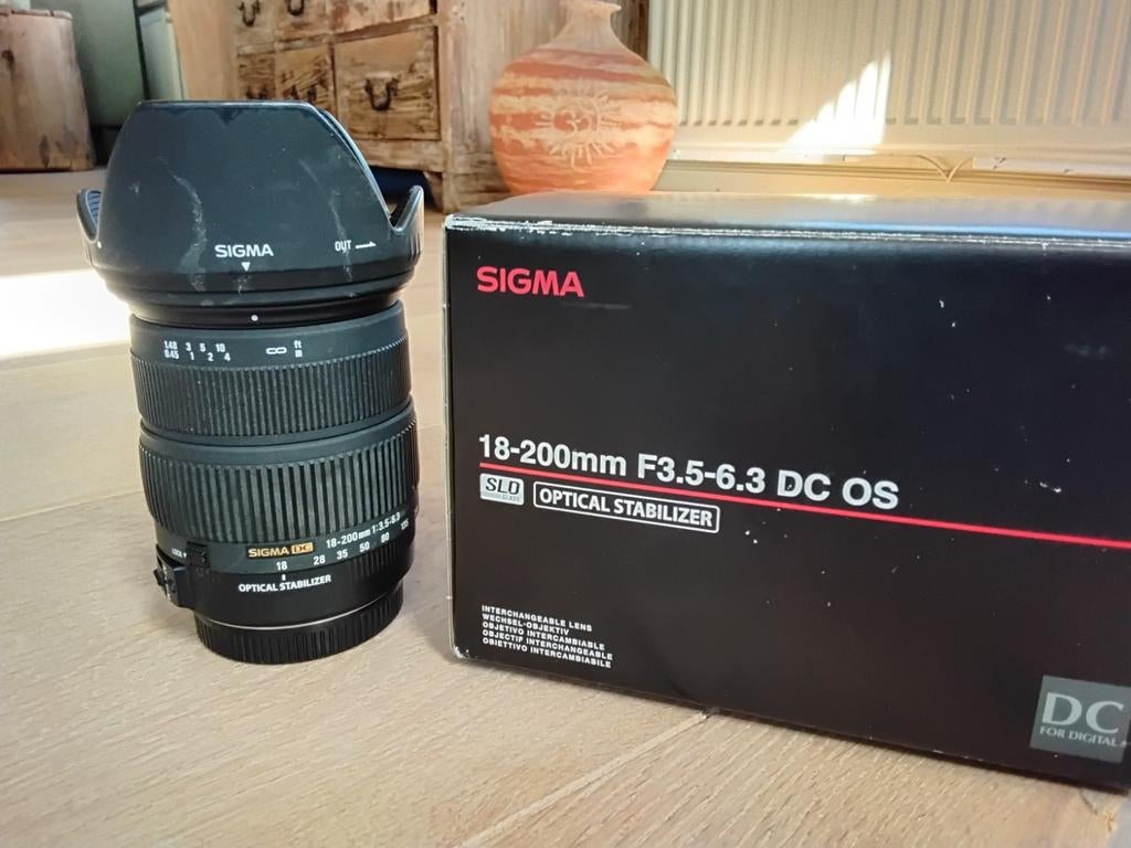 Sigma zoom 18-200 voor Canon spiegelreflex, Ophalen, Telelens, Zoom