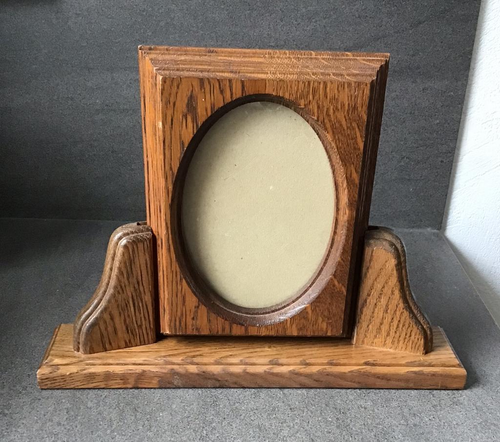 Vintage houten fotolijstje, Antiek en Kunst, Curiosa en Brocante, Ophalen of Verzenden