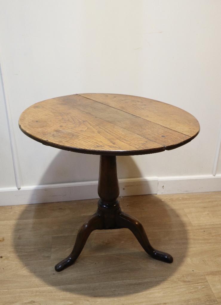 Antieke Engelse tilttoptafel, bijzettafel, 18e eeuw, Verzenden