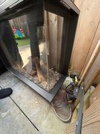 Gashaard met toebehoren - zsm ophalen!, Ophalen of Verzenden, Gebruikt, Vrijstaande haard, Gashaard