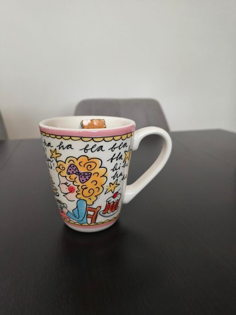 Blond Amsterdam mok Even bijkletsen, Blond Amsterdam, Nieuw, Ophalen of Verzenden, Kop(pen) en/of Schotel(s)