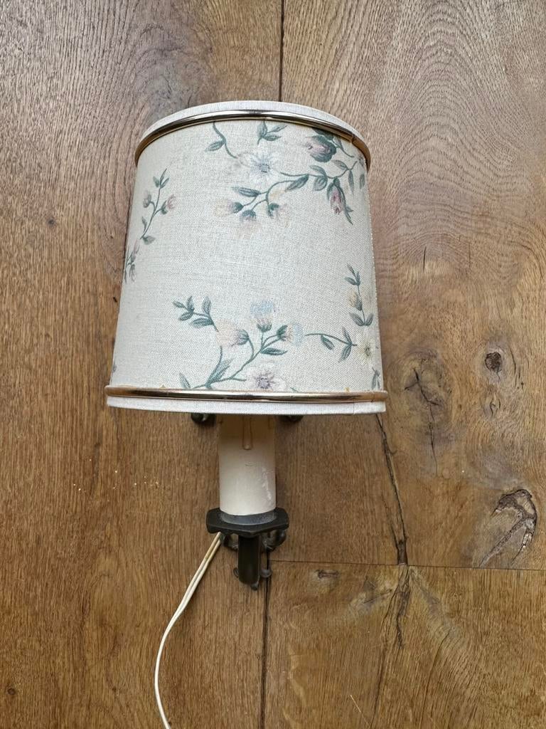 Vintage wandlamp, Huis en Inrichting, Lampen | Wandlampen, Ophalen of Verzenden, Gebruikt, Metaal