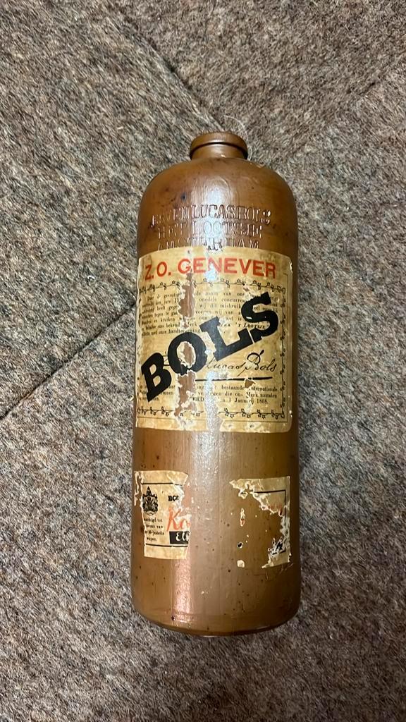 Antieke Bols Z.O. Jenever Kruik - Lucas Bols Amsterdam, Antiek en Kunst, Antiek | Keramiek en Aardewerk, Ophalen of Verzenden