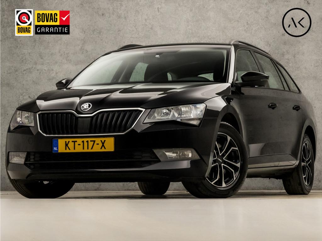 Skoda Superb Combi 1.6 TDI Sportline (GROOT NAVI, APPLE CARP, 12 maanden, Stof, 4 cilinders, Zwart