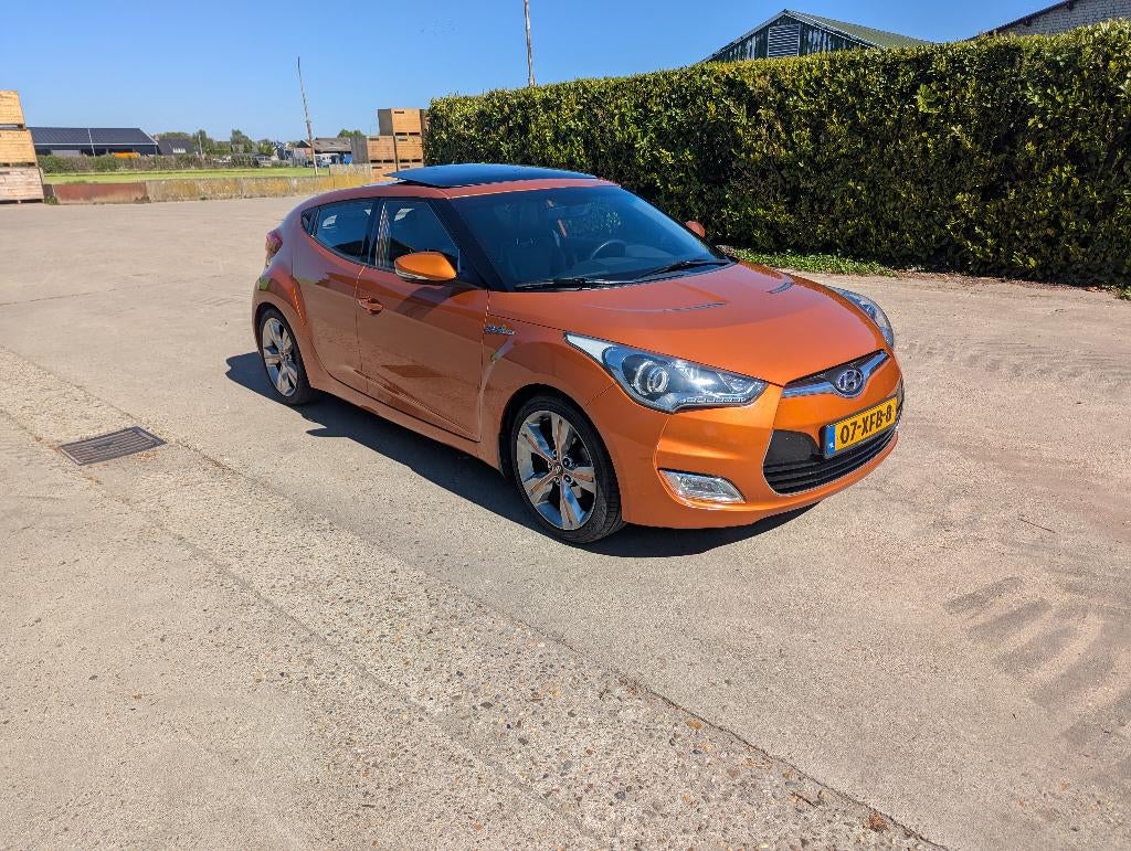 Nieuwstaat! Hyundai Veloster 1.6 GDI 104KW 2012 Rood, Auto's, Voorwielaandrijving, 4 stoelen, Handgeschakeld, Veloster