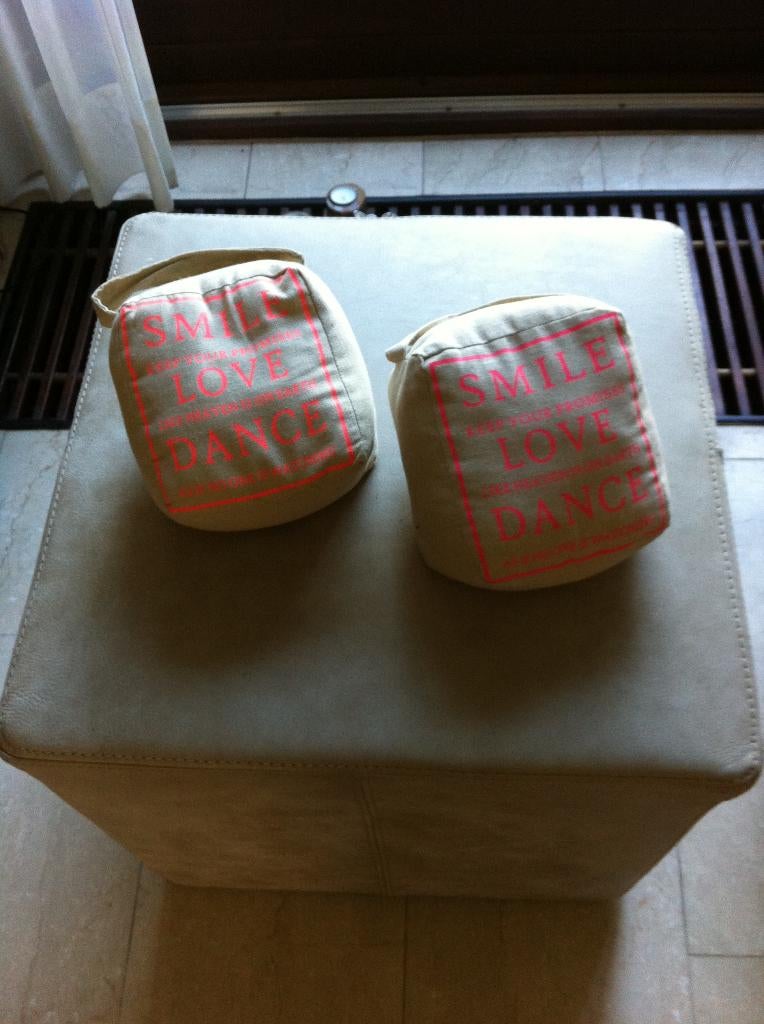 2 deur stoppers stof beige br17cm H15cm D10cm, Ophalen of Verzenden, Zo goed als nieuw