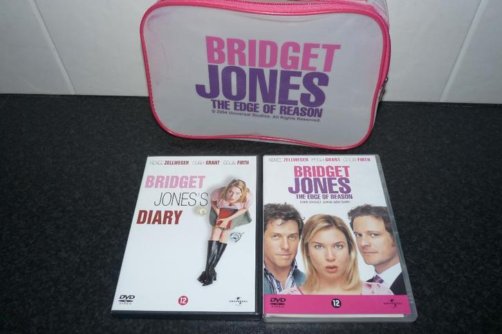 z.g.a.n dvd Bridget Jones's diary + the edge of reason + tas, Cd's en Dvd's, Dvd's | Overige Dvd's, Zo goed als nieuw, Alle leeftijden