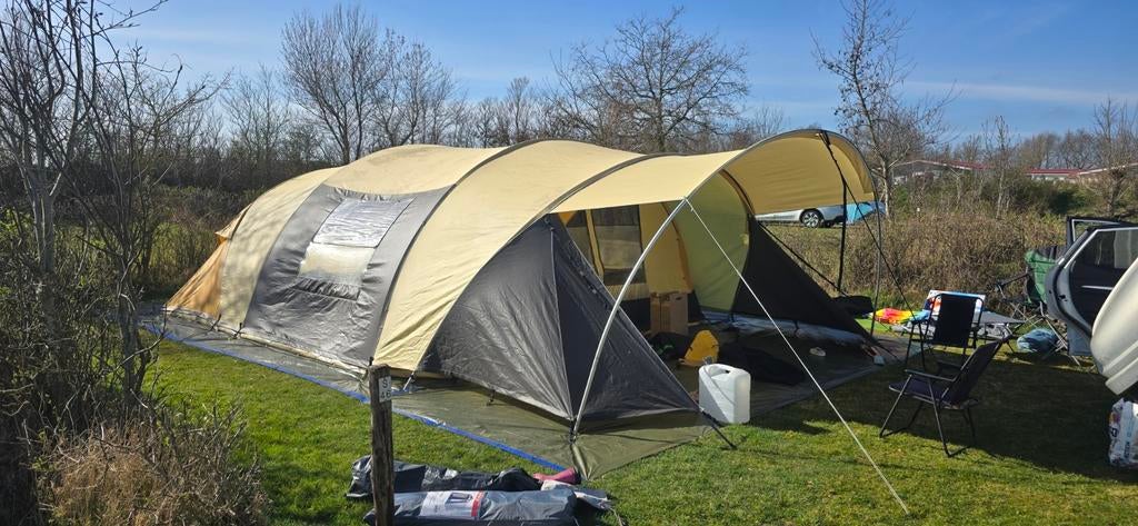 Cabanon Biscaya 500 ten Cate+aanhanger Ansa 500+dakkoffer, Caravans en Kamperen, Tenten, Ophalen, Gebruikt, Meer dan 6