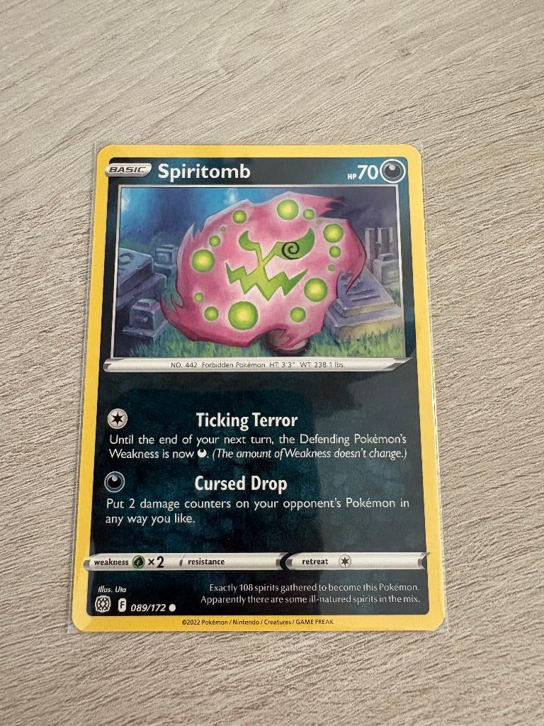 Spiritomb 089/172 Brilliant Stars - Pokémon Kaart, Ophalen of Verzenden, Nieuw, Losse kaart