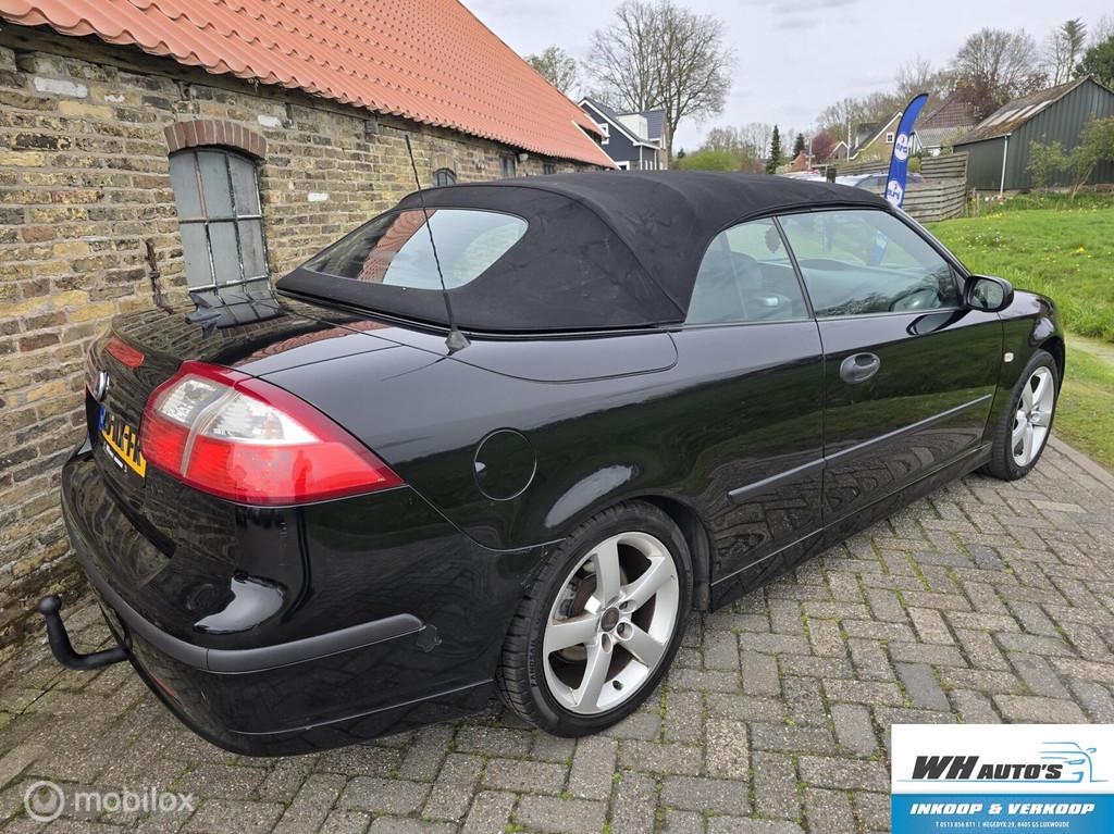 Saab 9-3 Cabrio 1.8t Vector, Auto's, 1998 cc, 4 cilinders, 4 stoelen, Zwart