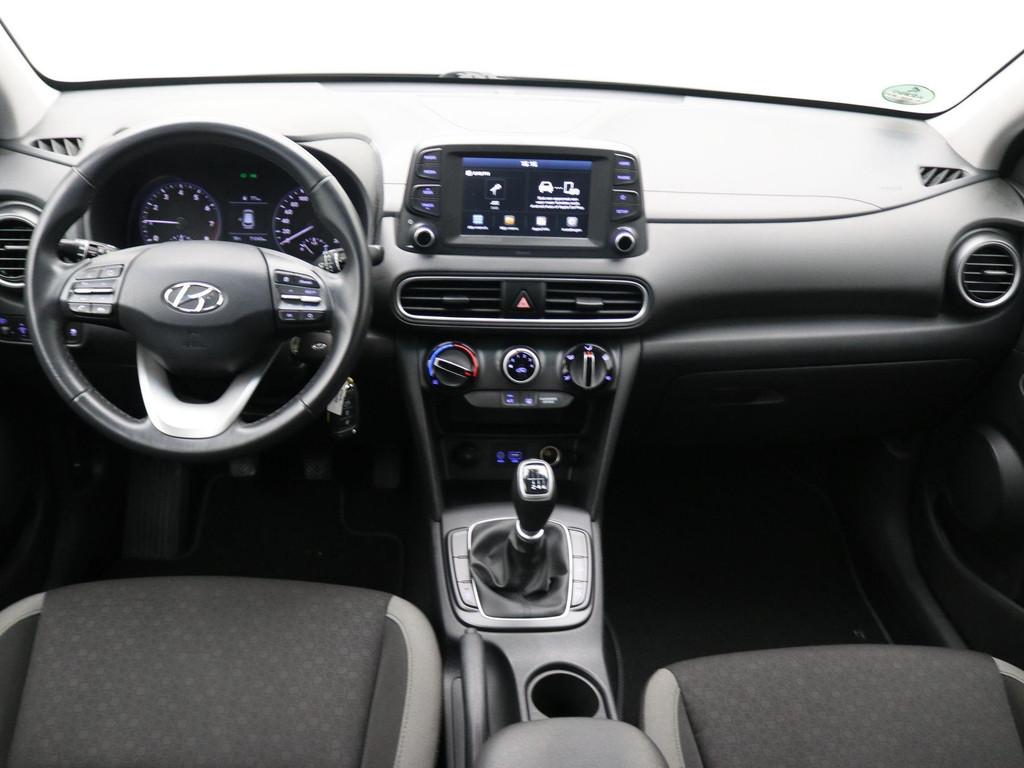 Hyundai Kona 1.0 T-GDI Comfort / Apple CarPlay & Android Aut, Auto's, Hyundai, Voorwielaandrijving, Stof, Gebruikt, Zwart