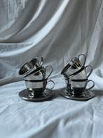 Set van 6 vintage design RVS espressokopjes van Nanni Italy, Ophalen, Overige materialen, Overige stijlen, Kop(pen) en/of Schotel(s)