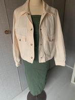 Nieuw ecru jeans jasje Zara maat L, Ophalen of Verzenden, Zo goed als nieuw, Maat 42/44 (L), Wit