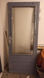 Hardhouten buitendeur,  83x201,5, Doe-het-zelf en Verbouw, Deuren en Horren, Ophalen, Gebruikt, 80 tot 100 cm, Buitendeur