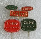 Vintage Calvé Pindakaas Speldjes - Set van 5, Ophalen of Verzenden, Gebruikt, Overige onderwerpen, Speldje of Pin