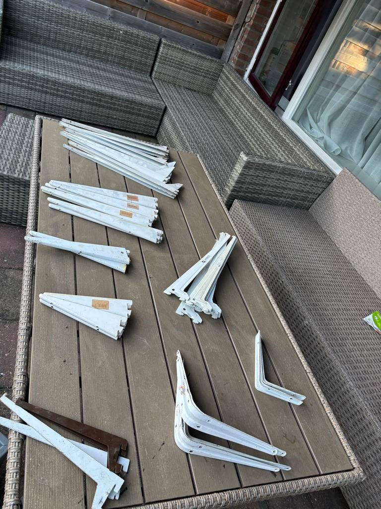 Partij plankdragers 35 cm en 45 cm, Ophalen, Gebruikt