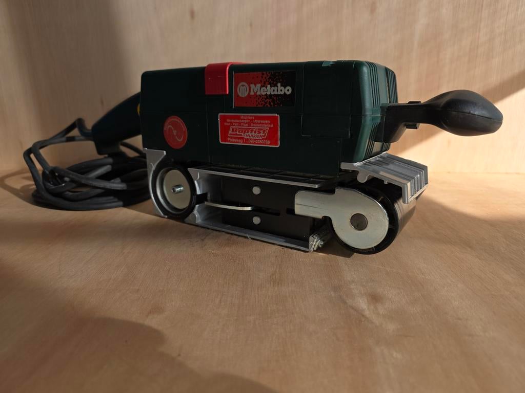 Metabo Bandschuurmachine met stofzak 230V, Ophalen of Verzenden, Zo goed als nieuw, Bandschuurmachine