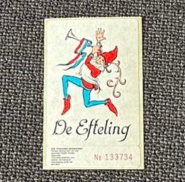 Efteling sticker 1980, Ophalen of Verzenden, Zo goed als nieuw, Overige typen