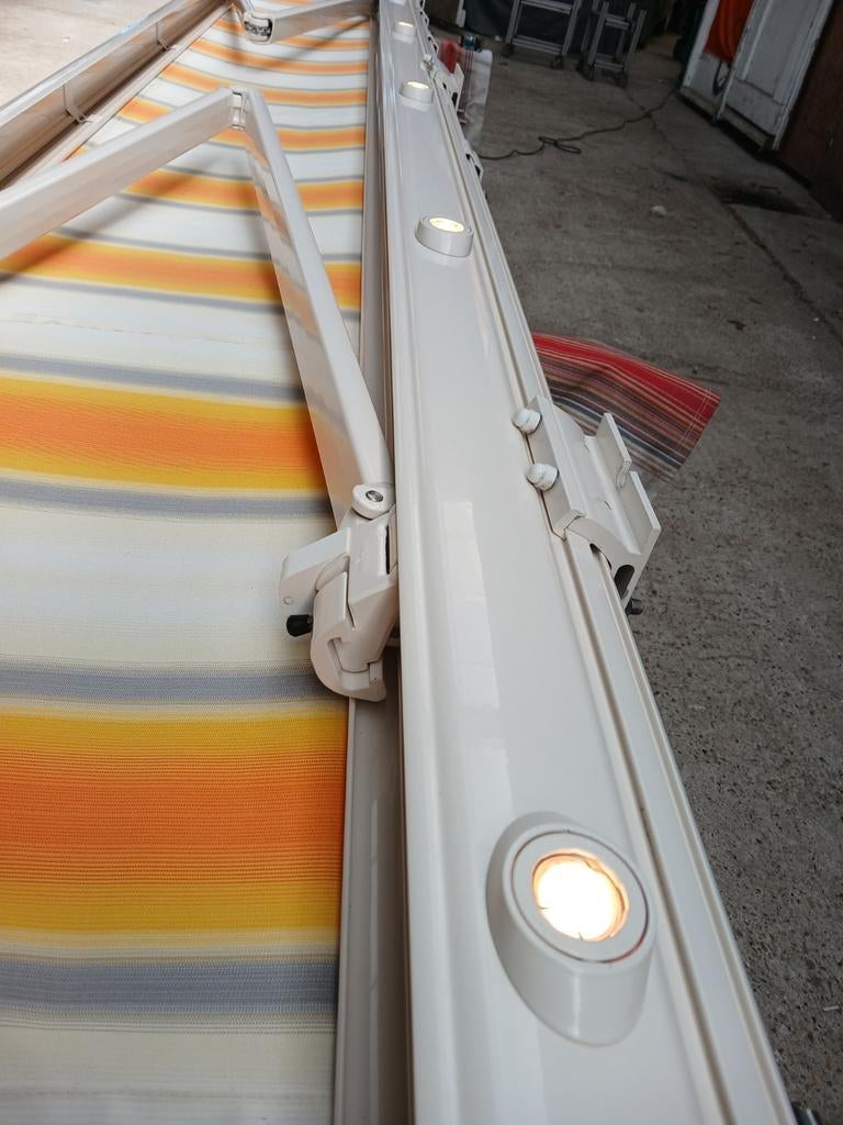 zonnescherm weinor opal met verlichting 410 x 260, Ophalen, Grijs, 200 cm of meer, 200 cm of meer