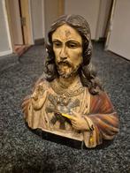 Gipsen Brocante Jezus buste., Antiek en Kunst, Ophalen of Verzenden