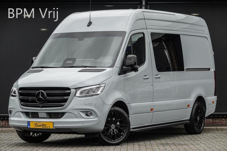 Mercedes-Benz Sprinter L2H2 319Cdi 190Pk 9G-Tronic | Dubbel, Auto's, Bestelauto's, Bedrijf, Te koop, 360° camera, ABS, Achteruitrijcamera