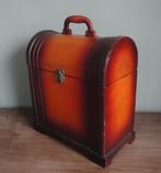 LEUKE OUDE BROCANTE HOUTEN WIJNKOFFER, Gebruikt, Ophalen of Verzenden, Minder dan 5 flessen, Minder dan 50 cm