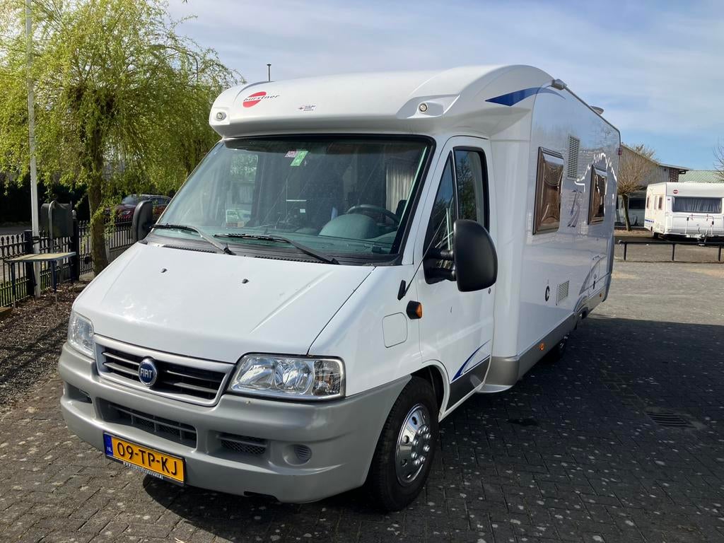 Burstner Solana t700 enkele lage bedden ORIGINEEL NL!!, Ringverwarming, Fiat, 6 tot 7 meter, Bedrijf