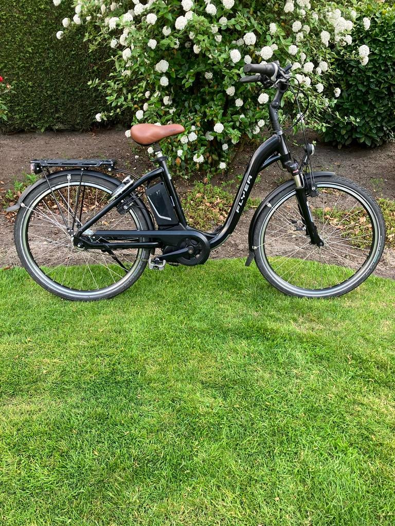 Flyer C8 elektrische fiets met lage instap en 26 inch wielen, Fietsen en Brommers, Elektrische fietsen, Minder dan 47 cm, Ophalen