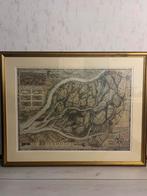 Historische kaart 'De Biesbosch' - Ingelijst, Ophalen of Verzenden, 1800 tot 2000, Nederland, Landkaart