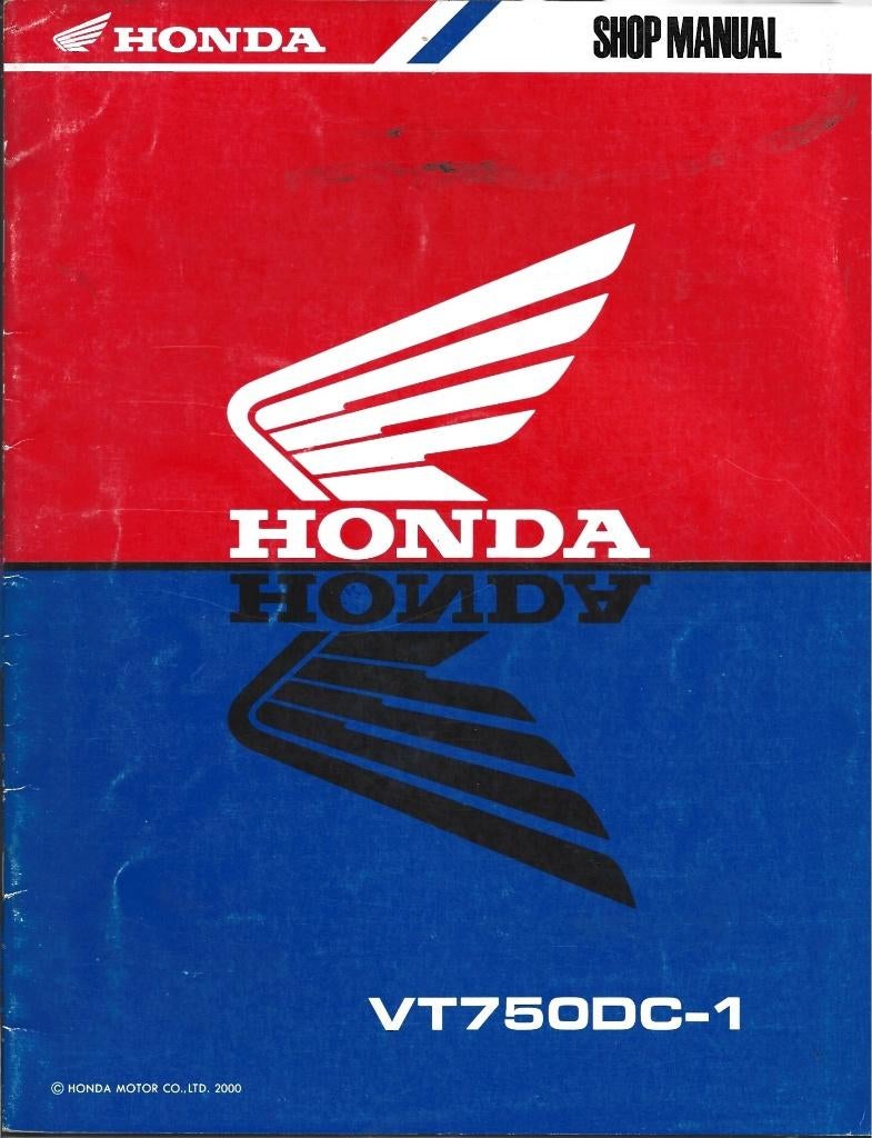 Honda VT750 DC 1 addendum shop manual 2000, Ophalen of Verzenden, Honda
