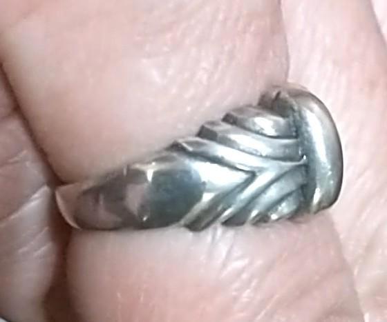 Zilveren 925 zilver ring met prachtige bewerking in maat 17, Sieraden, Tassen en Uiterlijk, Ringen, Nieuw, Dame of Heer, 17 tot 18