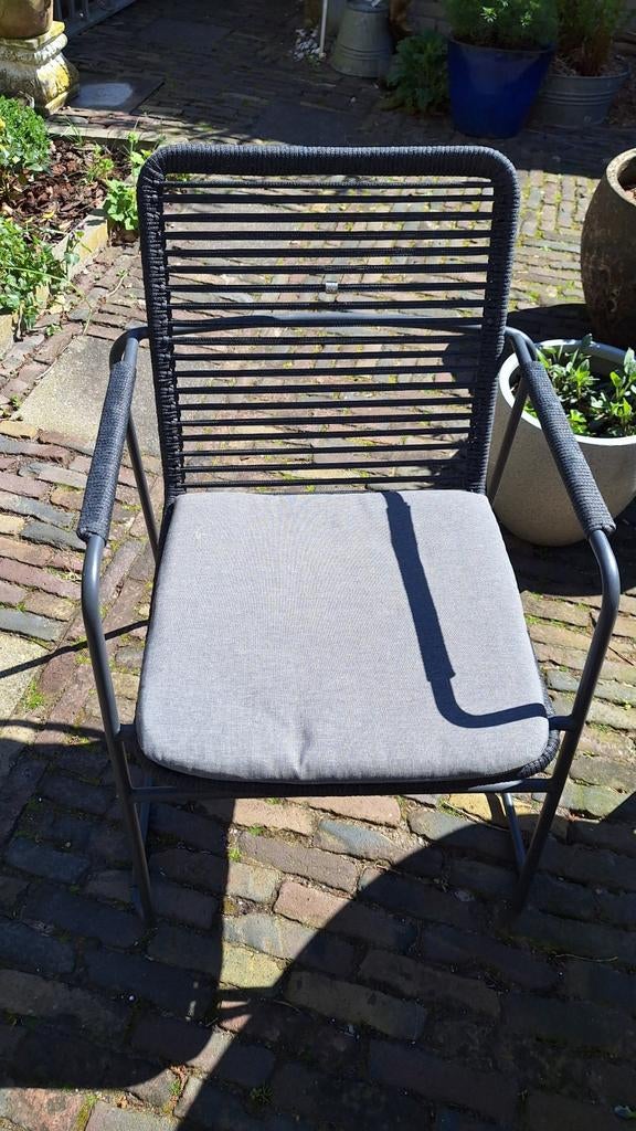ovale tuinset Taste 4SO stoelen., Ophalen of Verzenden, Gebruikt, Rechthoekig, Hout