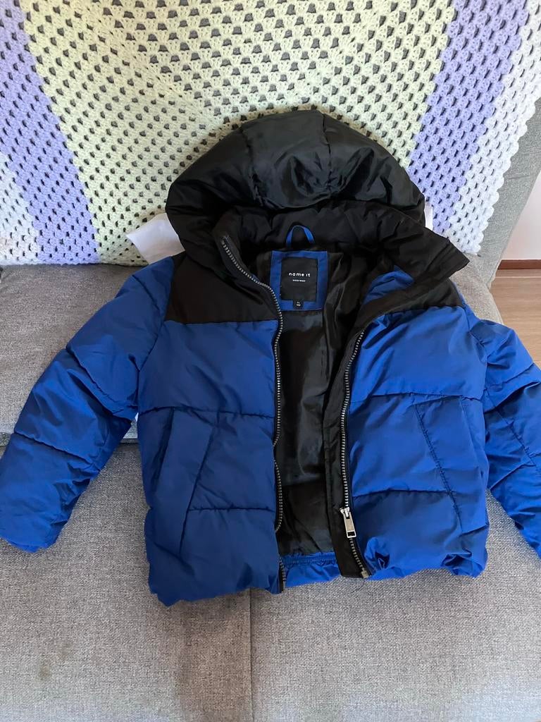 Jongens winterjas Name It maat 128, Kinderen en Baby's, Kinderkleding | Maat 128, Ophalen of Verzenden, Zo goed als nieuw, Jongen