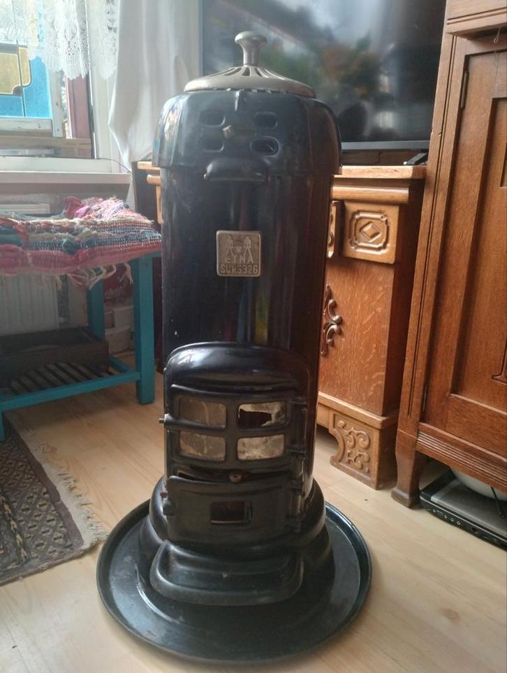 Authentieke Etna Kachel, Huis en Inrichting, Kachels, Gebruikt, Houtkachel, Hout, Ophalen