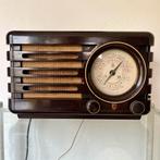 Antieke Philips BX373A "Kompasje" – Art Deco Bakeliet kast, Ophalen of Verzenden