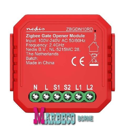 Nedis SmartLife Wandschakelaar - Enkel - Muurmontage - 1000 W - Android / IOS - Glas - Wit