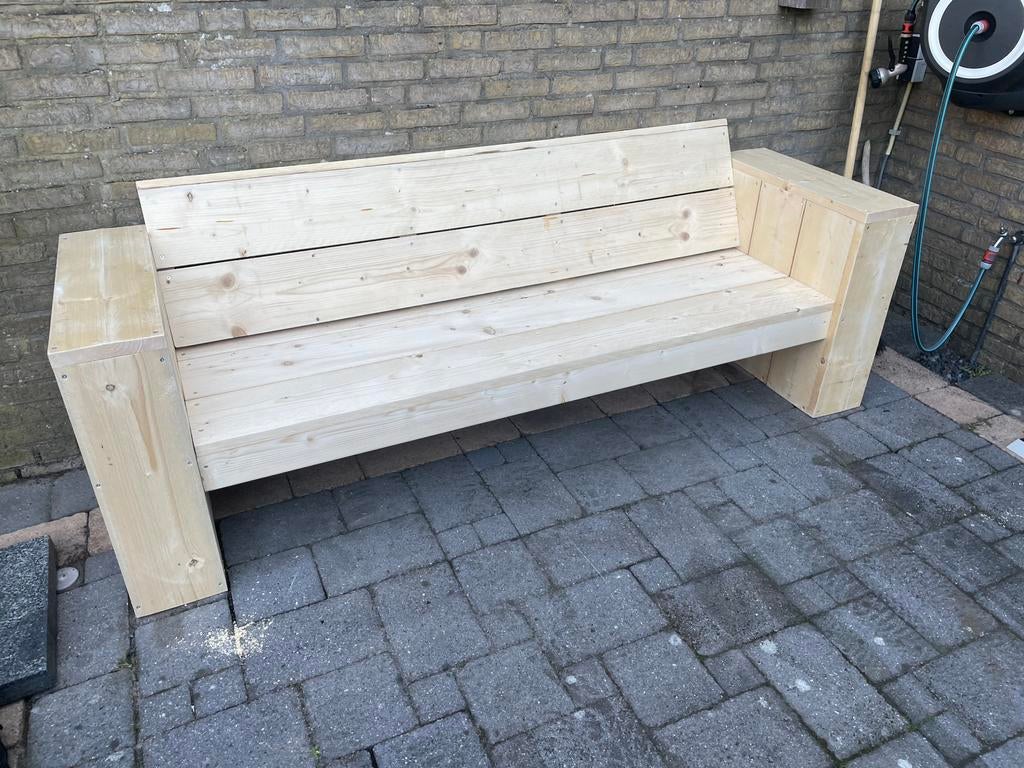 Steiger&douglashout zitbank, Tuin en Terras, Ophalen of Verzenden, Nieuw, Hout