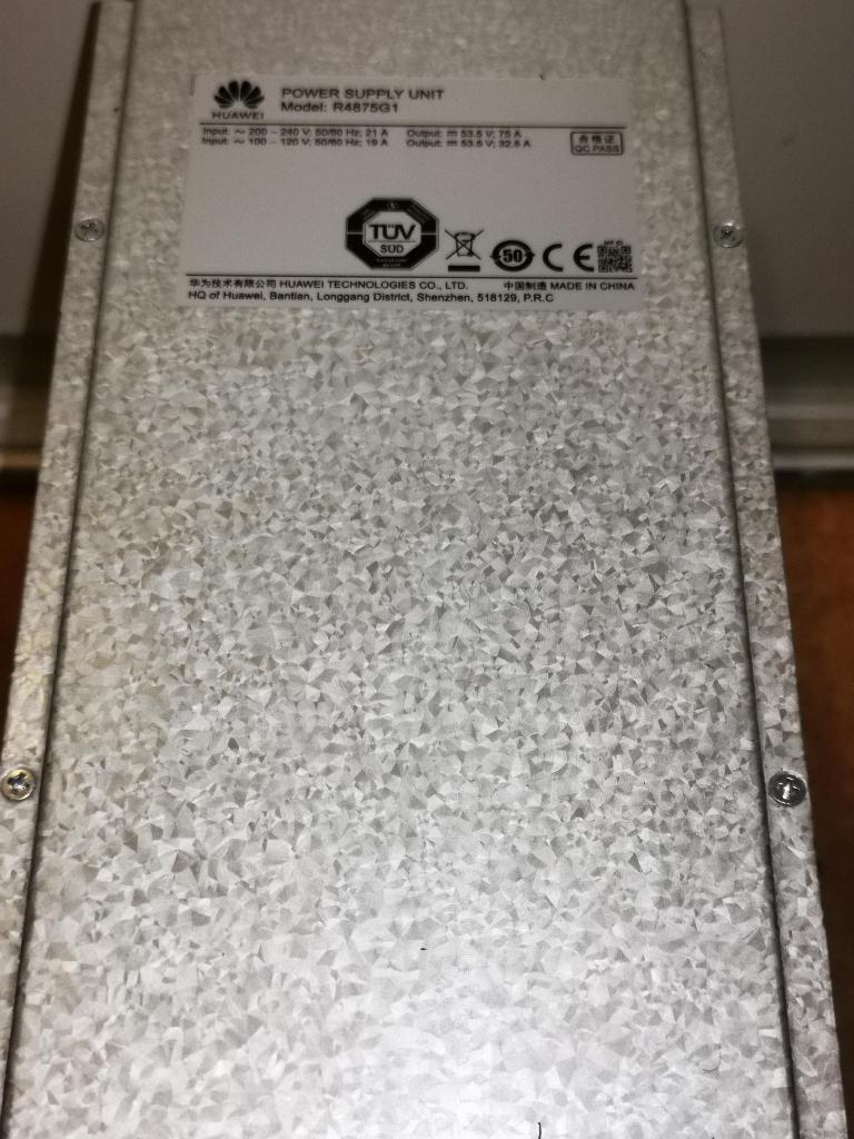 Voeding Huawei R4875G1 4000W 48V als nieuw, Verzenden, Zo goed als nieuw, Zender