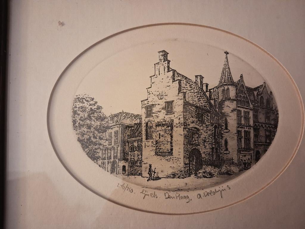 Ets,Anna Doedijns, Antiek en Kunst, Ophalen of Verzenden