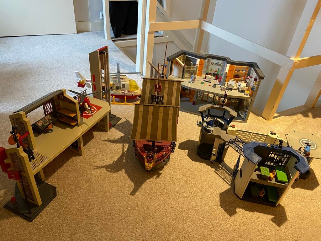 Playmobil Ziekenhuis, Brandweer, Politie,  Schip & Heli, Kinderen en Baby's, Speelgoed | Playmobil, Ophalen of Verzenden, Gebruikt