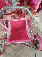 Roze poppenwagen met draagmand en tasje, Ophalen, Gebruikt, Overige typen
