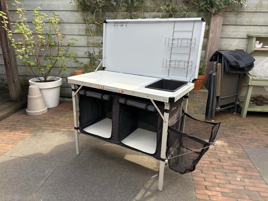 Hypercamp Ambassador campingkeuken met spoelbak, Caravans en Kamperen, Kampeeraccessoires, Ophalen, Zo goed als nieuw