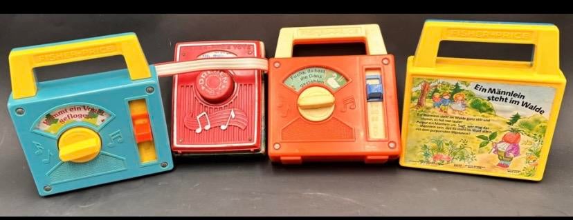 4 verzamel speeldozen van Fisher Price, Verzenden